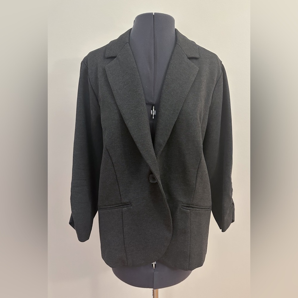 Torrid Gray Blazer Plus Size 1X